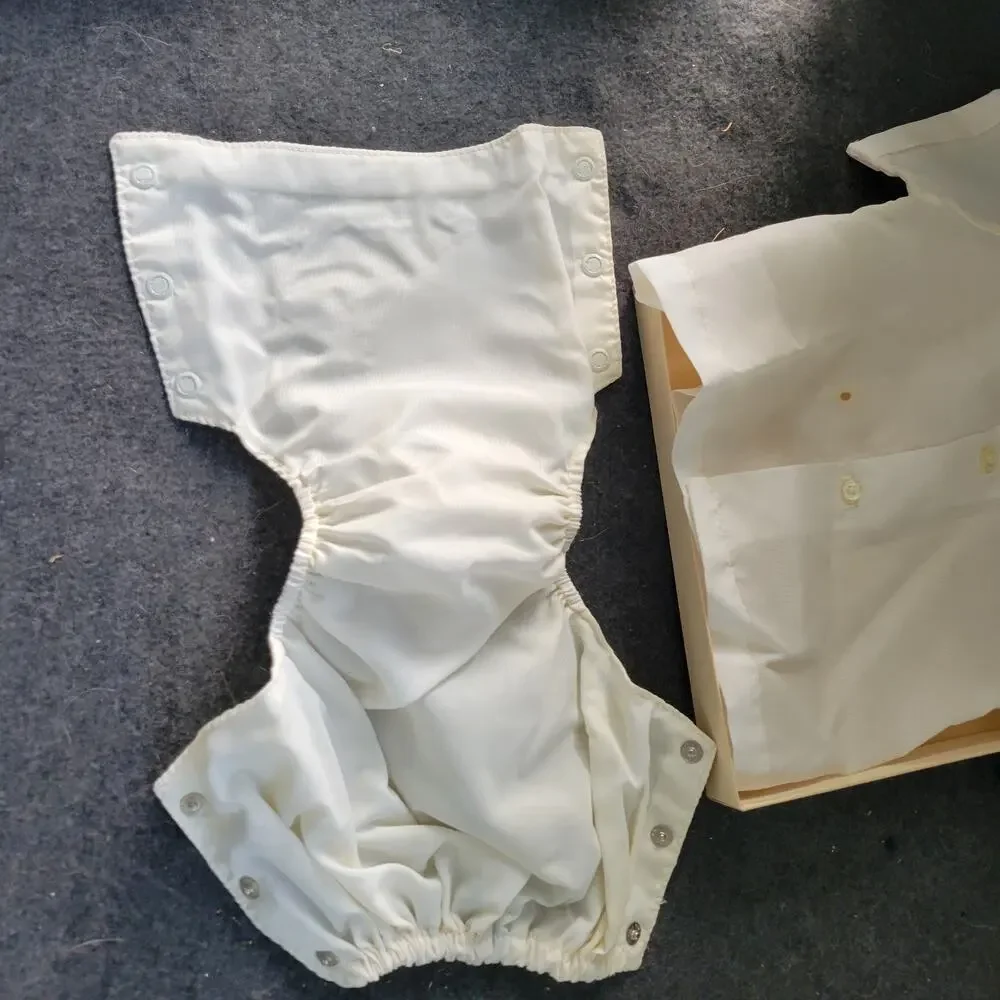 Vintage 1970s‎ Infant Boy's  Two-Piece Diaper Cover Shorts Handi Pandy Box🧷
